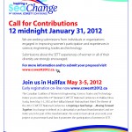 Jan 31 – CCWESTT – Call for Contributions Deadline