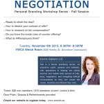 Nov 6 : SCWIST Personal Branding Workshop #4: The Art of Negotiation