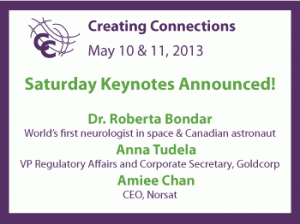 Creating Connections Saturday Keynotes Announced